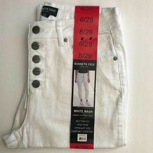 NEW Kenneth Cole Ladies' Button Fly High Rise